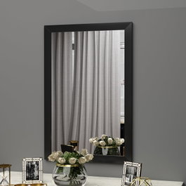 Hanah Home Lipa - Espejo de tocador Negro